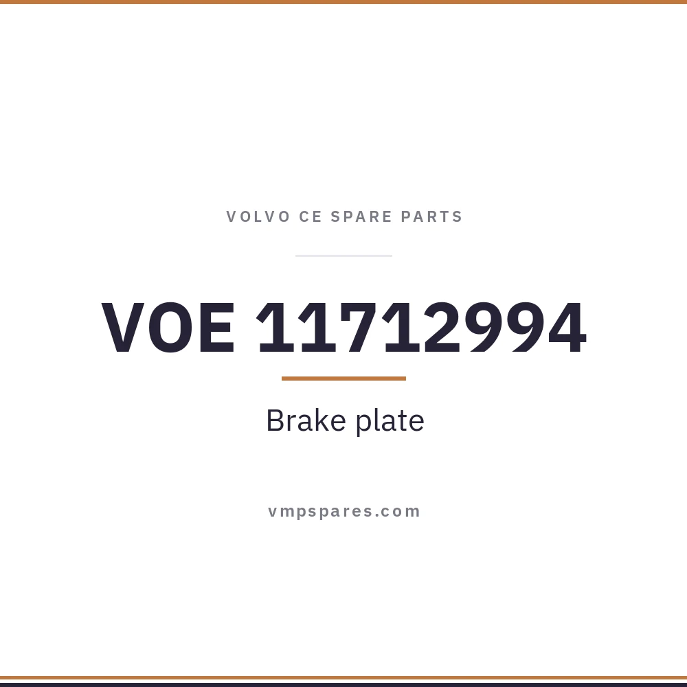 VOE 11712994 – Brake plate