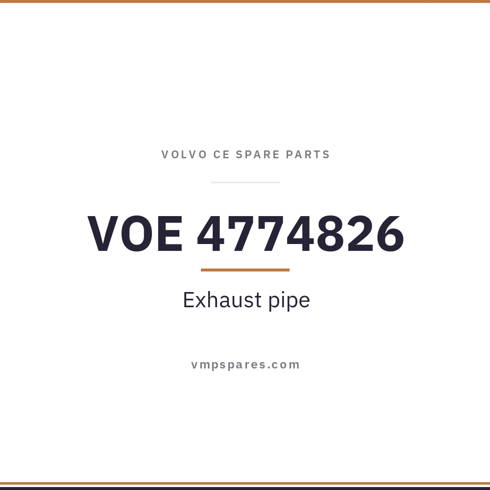VOE 4774826 – Exhaust pipe