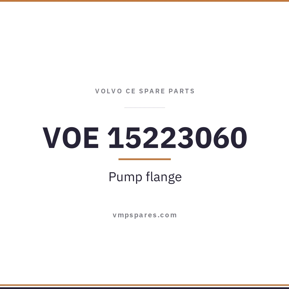 VOE 15223060 – Pump flange