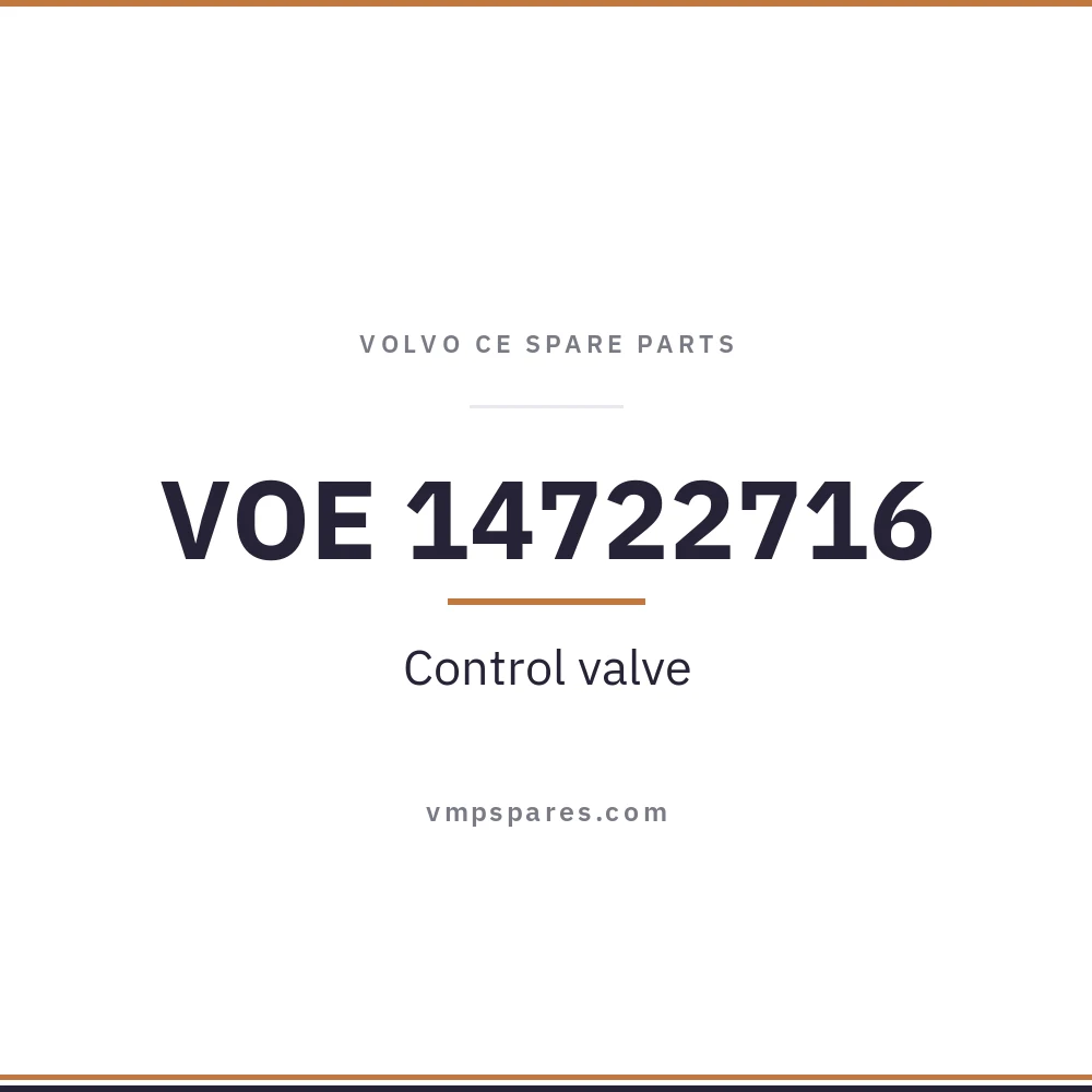 VOE 14722716 – Control valve