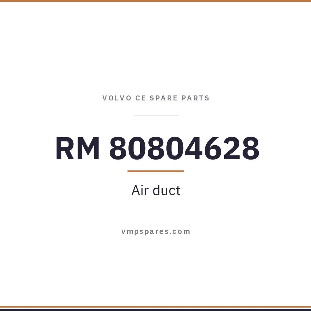 RM 80804628 – Air duct