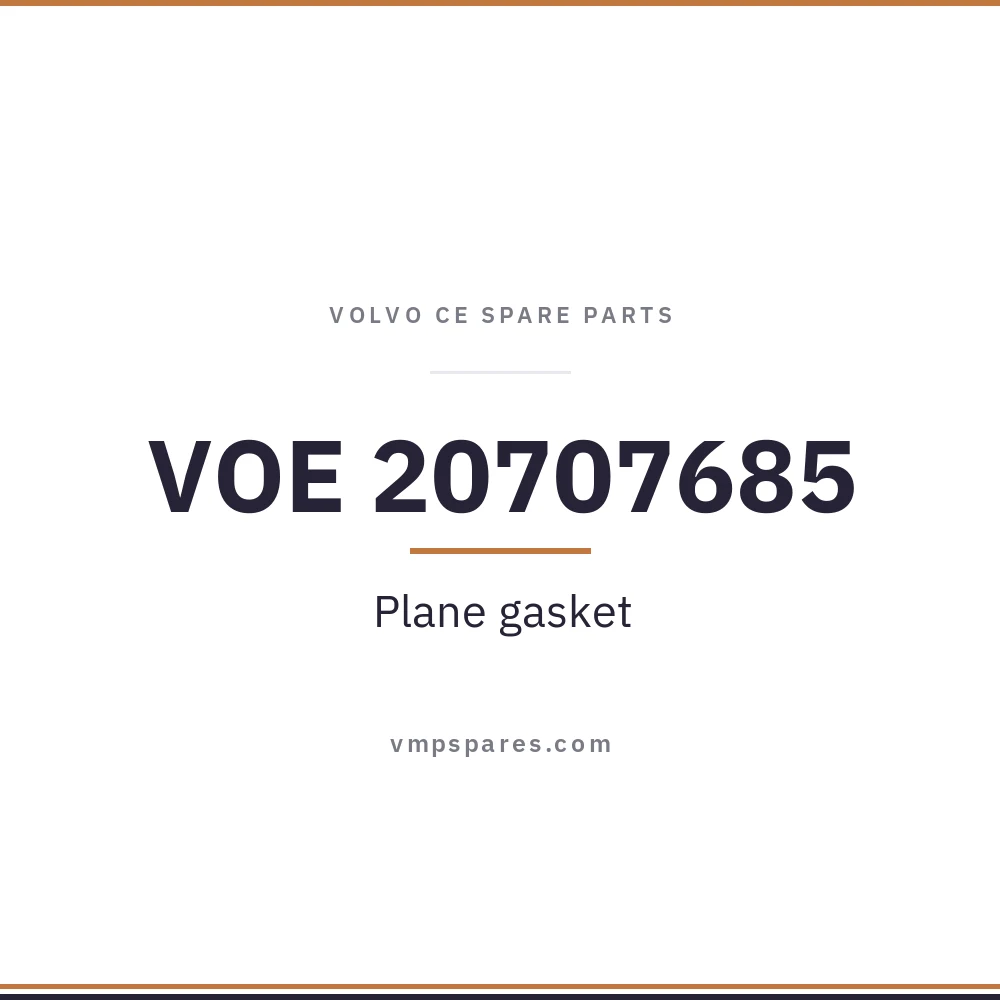 VOE 20707685 – Plane gasket
