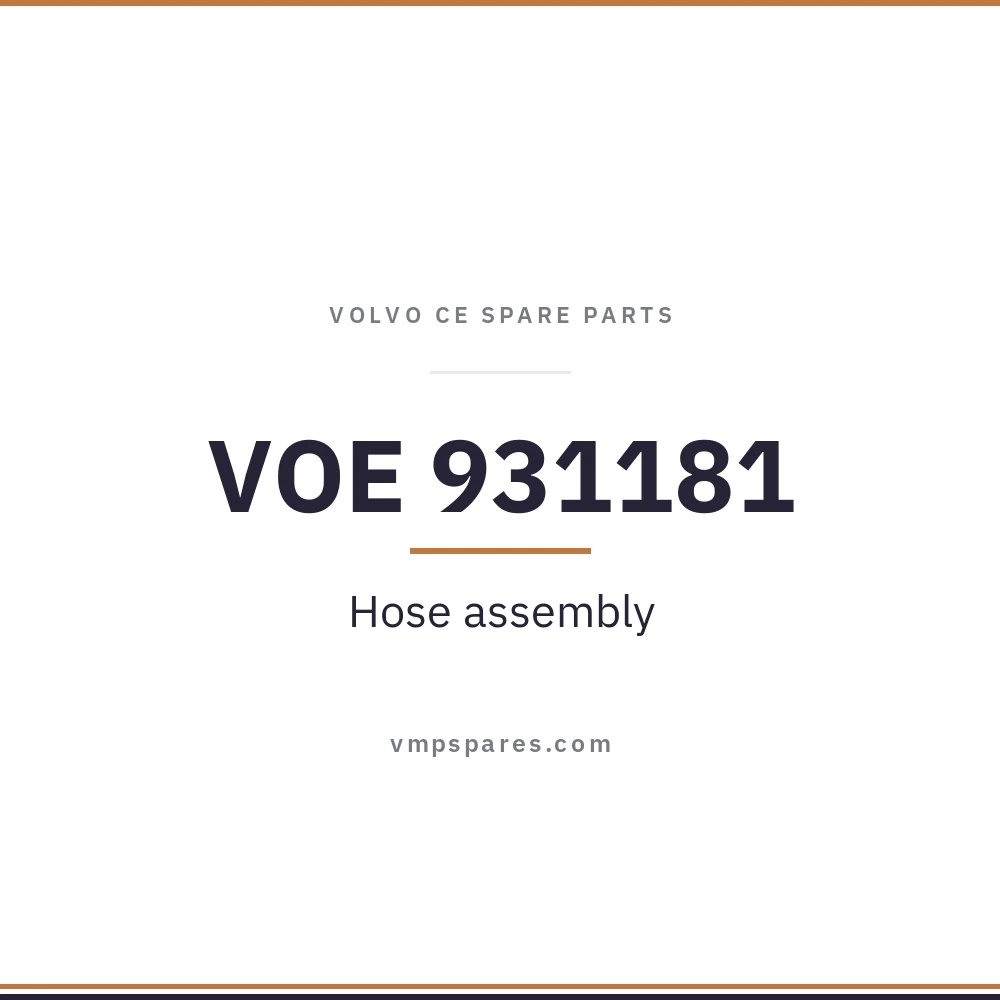 VOE 931181 – Hose assembly