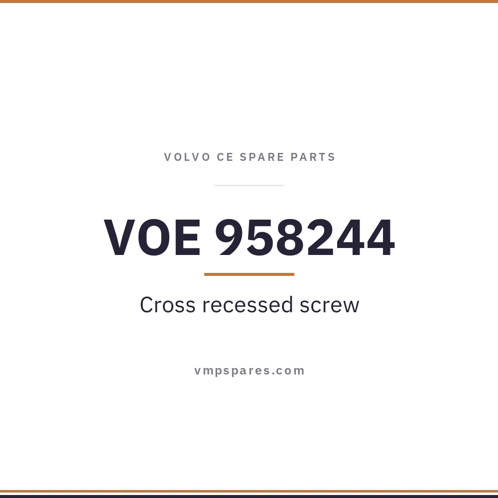 VOE 958244 – Cross recessed screw