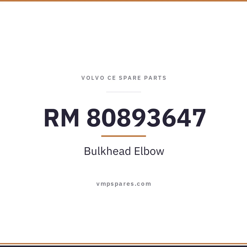RM 80893647 – Bulkhead Elbow