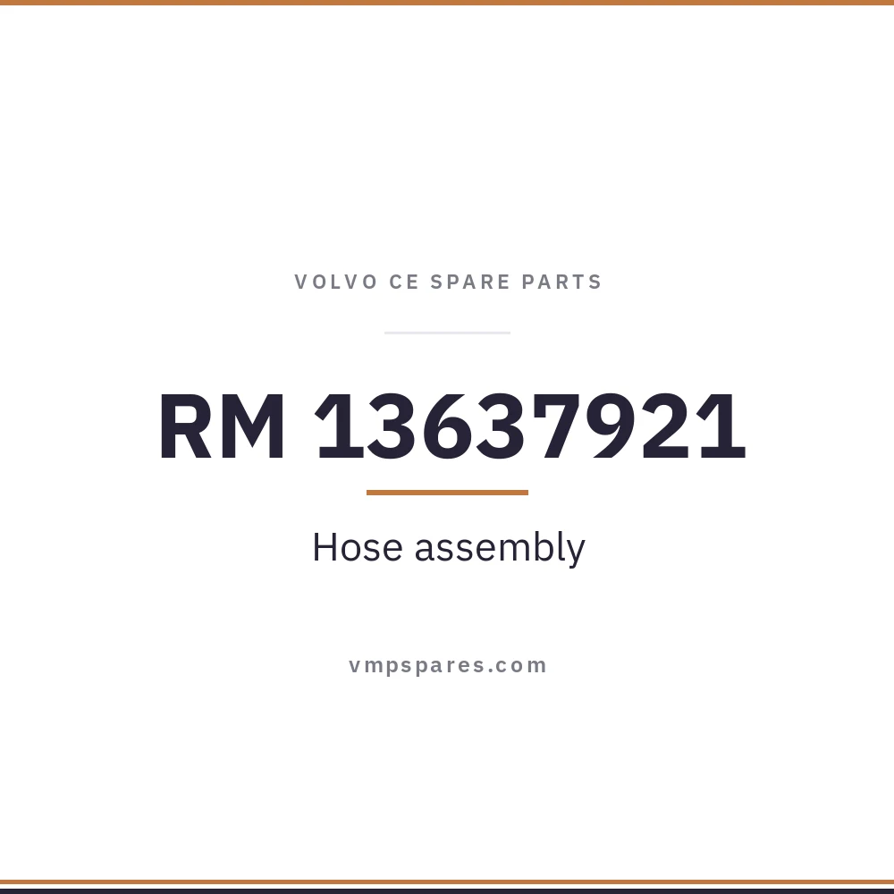 RM 13637921 – Hose assembly