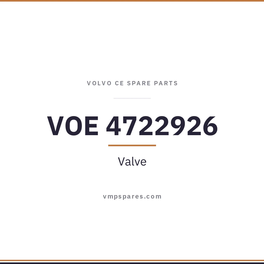 VOE 4722926 – Valve