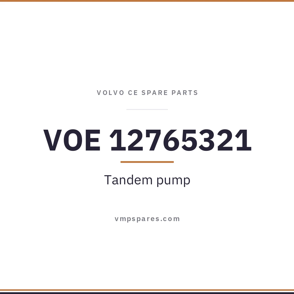 VOE 12765321 – Tandem pump