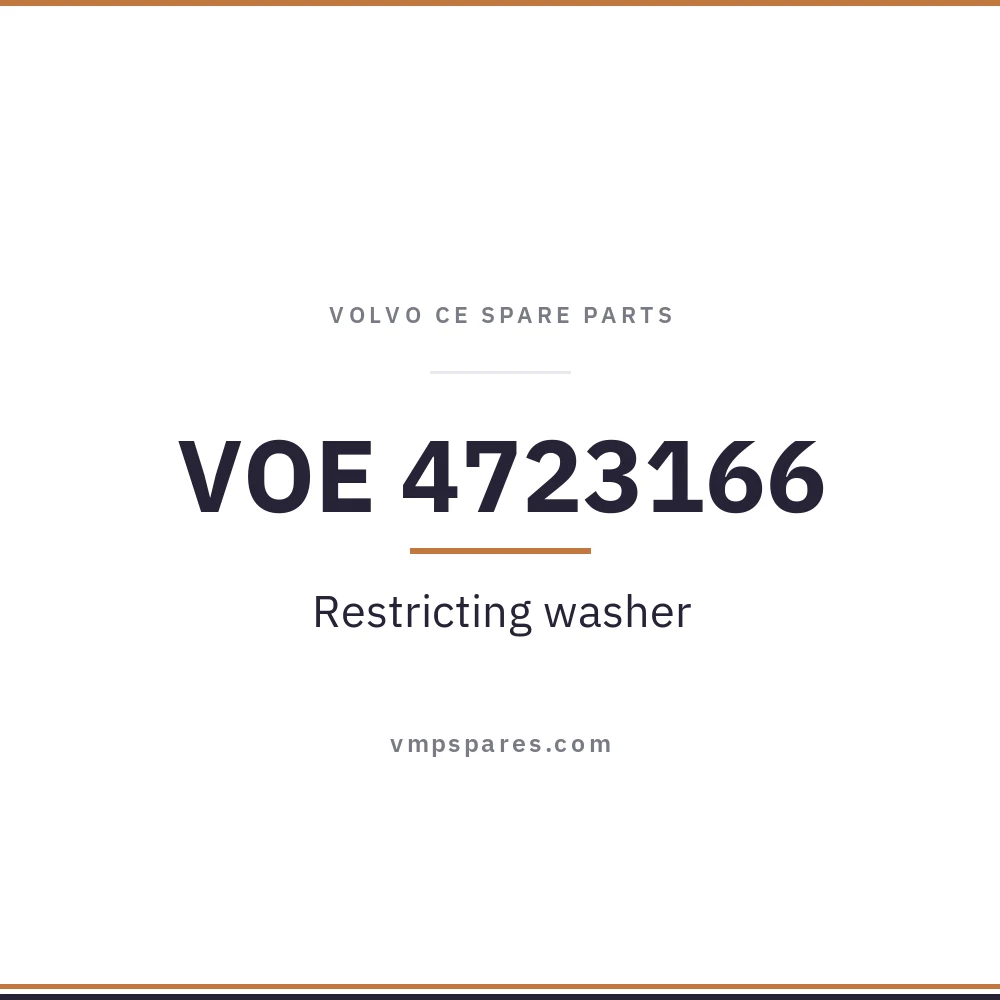 VOE 4723166 – Restricting washer