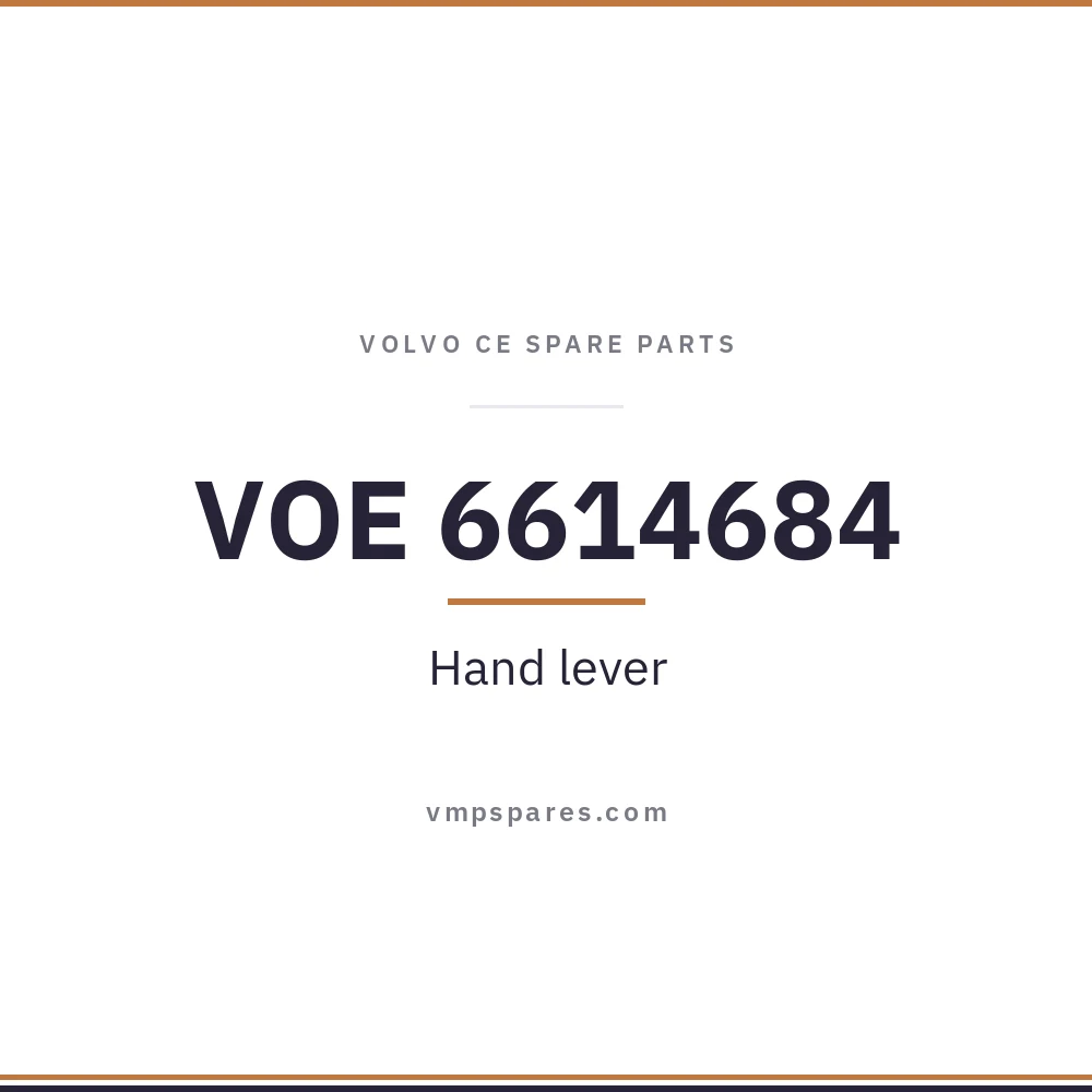 VOE 6614684 – Hand lever