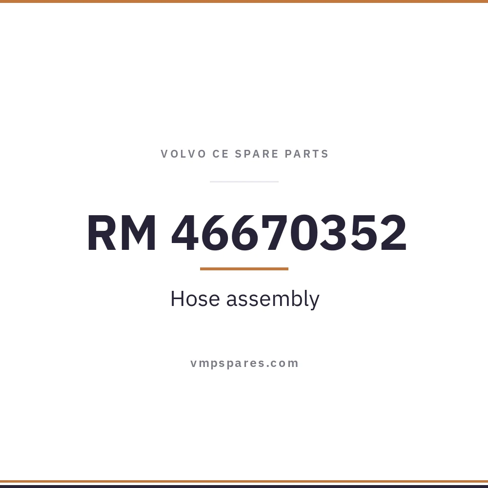 RM 46670352 – Hose assembly
