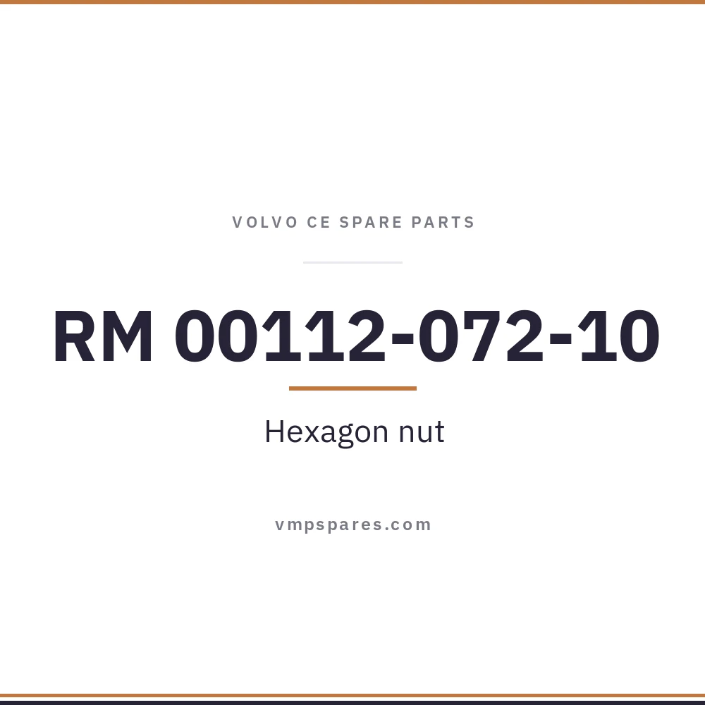RM 00112-072-10 – Hexagon nut