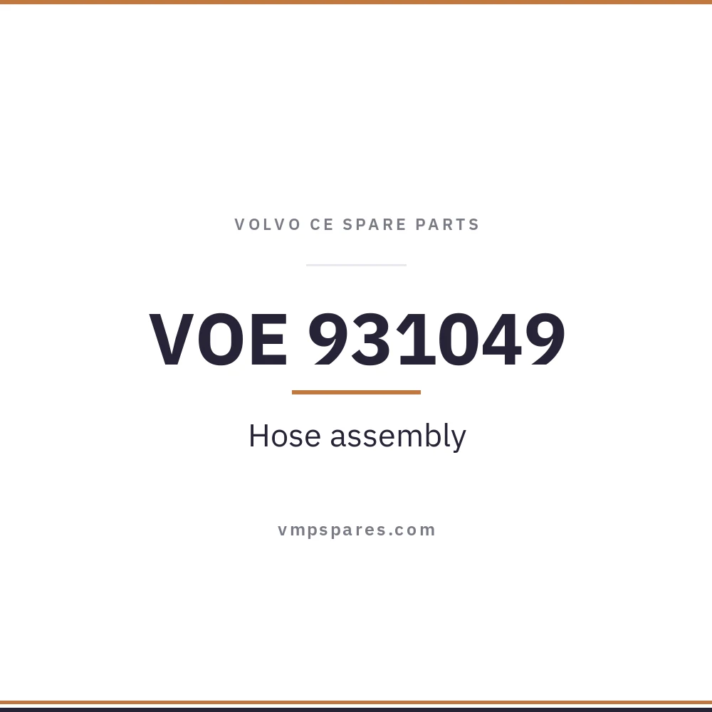 VOE 931049 – Hose assembly
