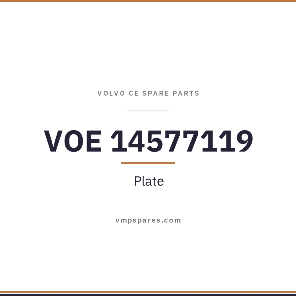 VOE 14577119 – Plate
