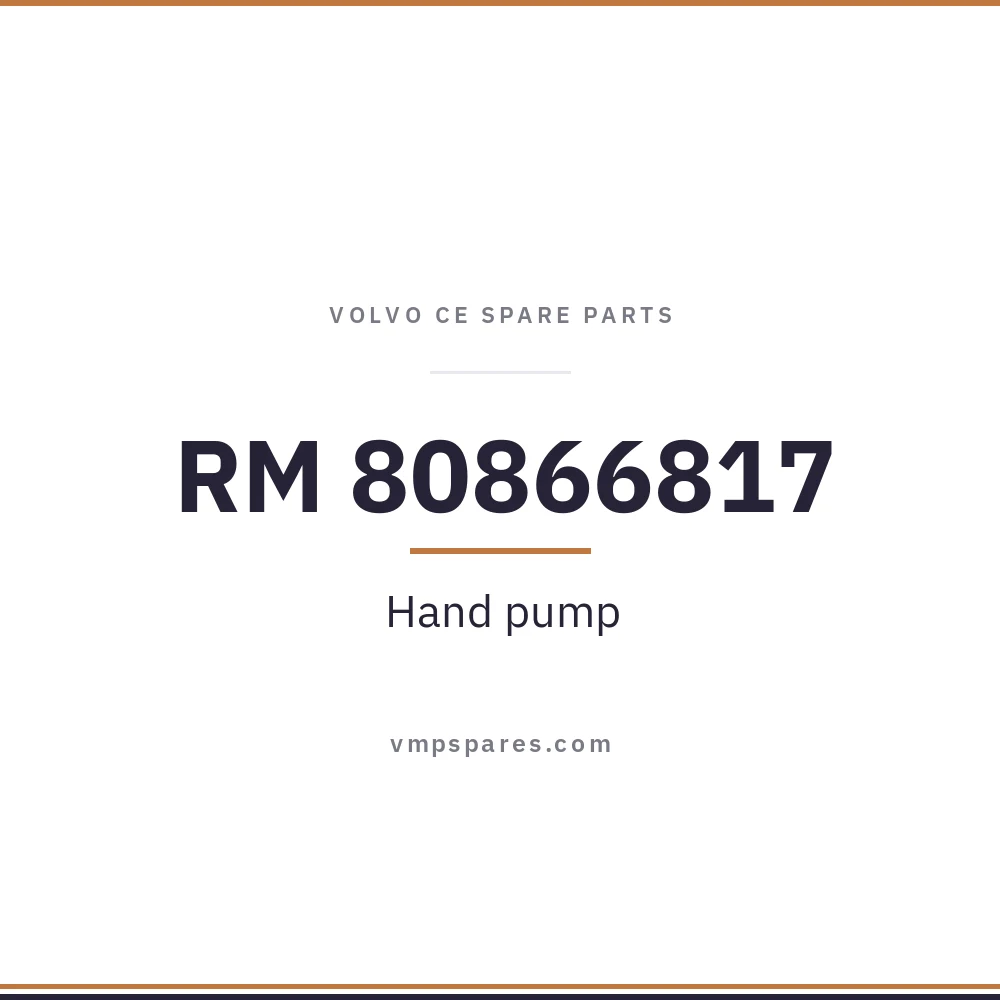 RM 80866817 – Hand pump