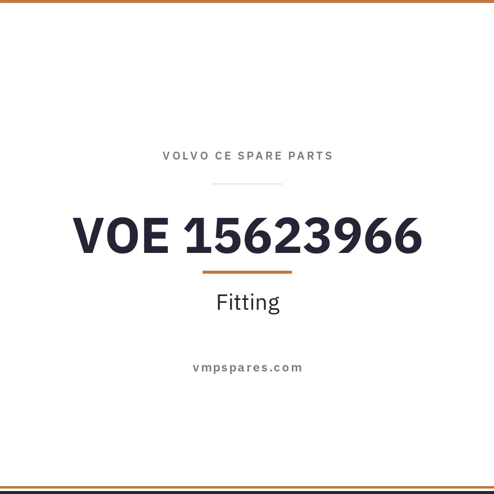 VOE 15623966 – Fitting