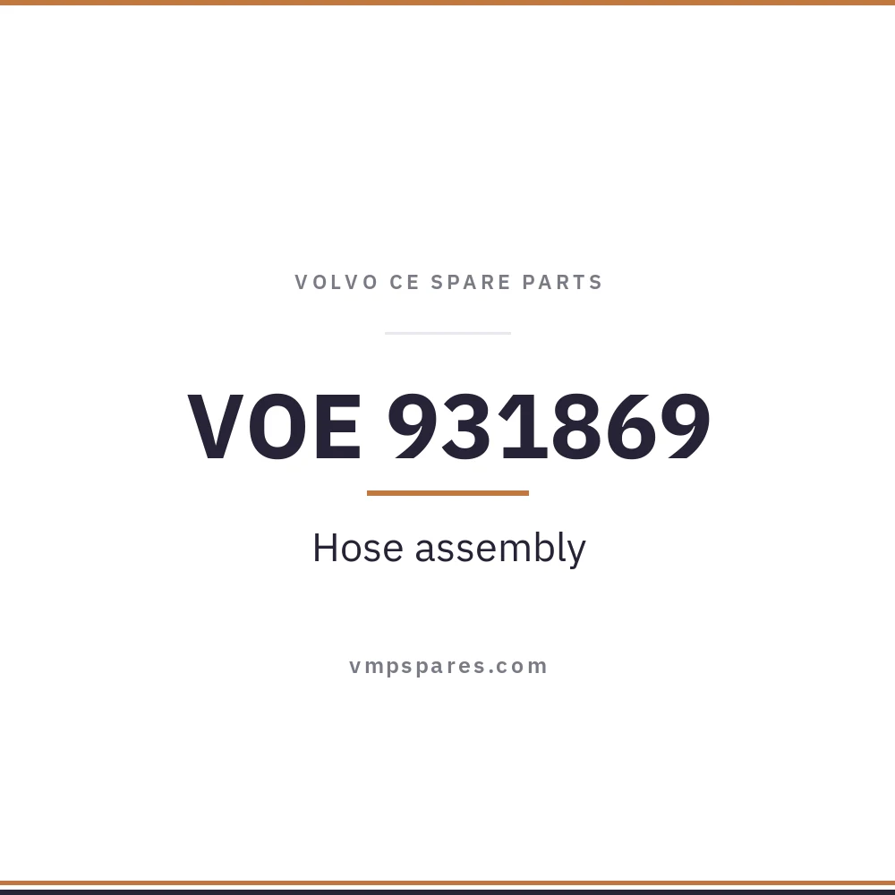 VOE 931869 – Hose assembly