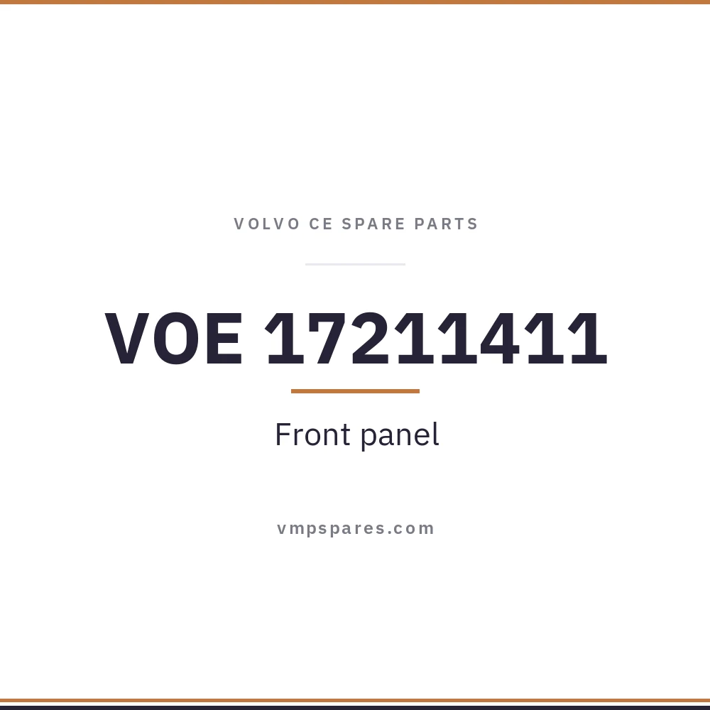 VOE 17211411 – Front panel