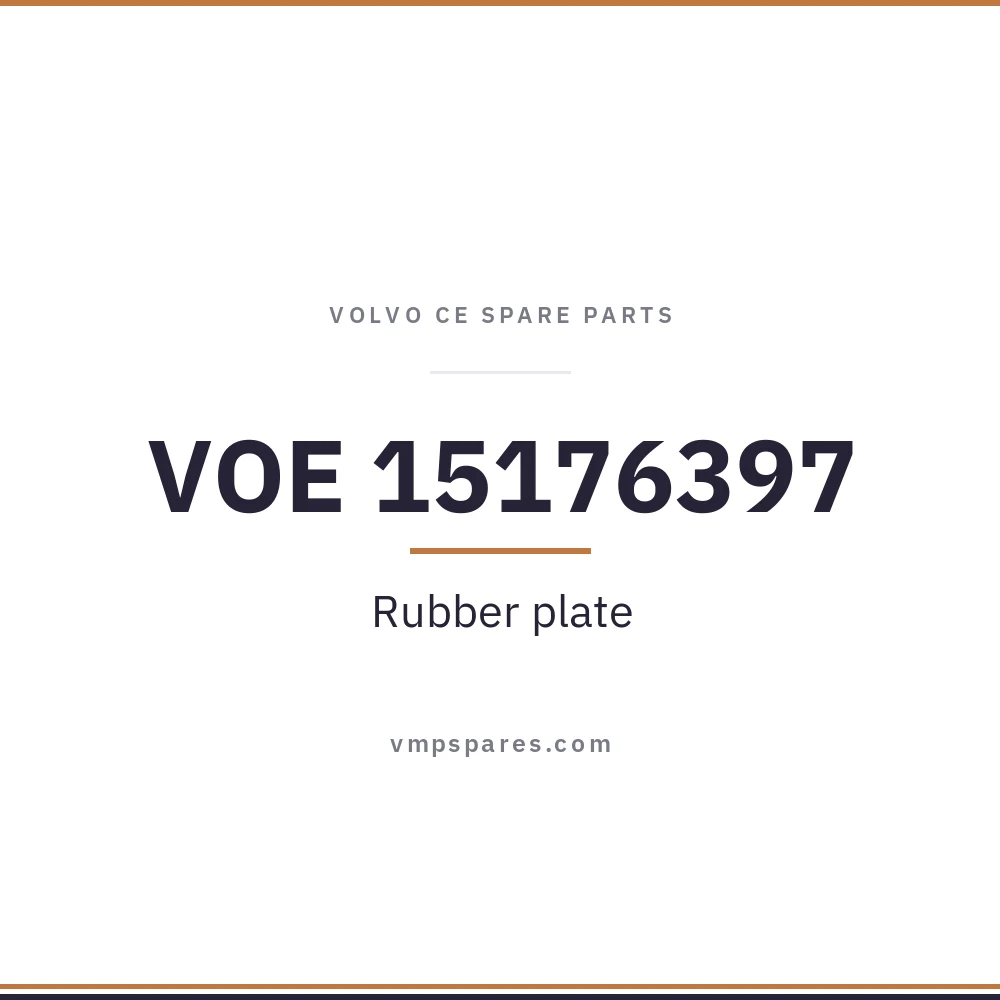 VOE 15176397 – Rubber plate