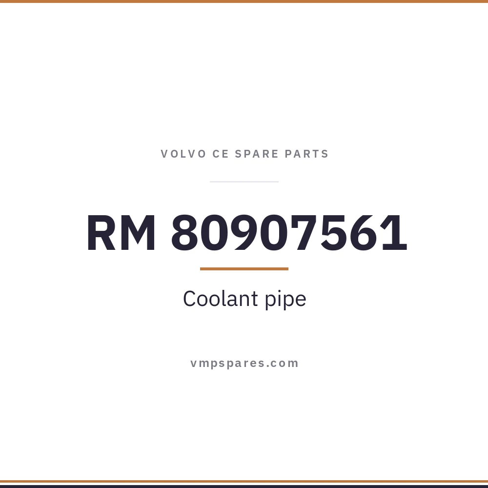 RM 80907561 – Coolant pipe
