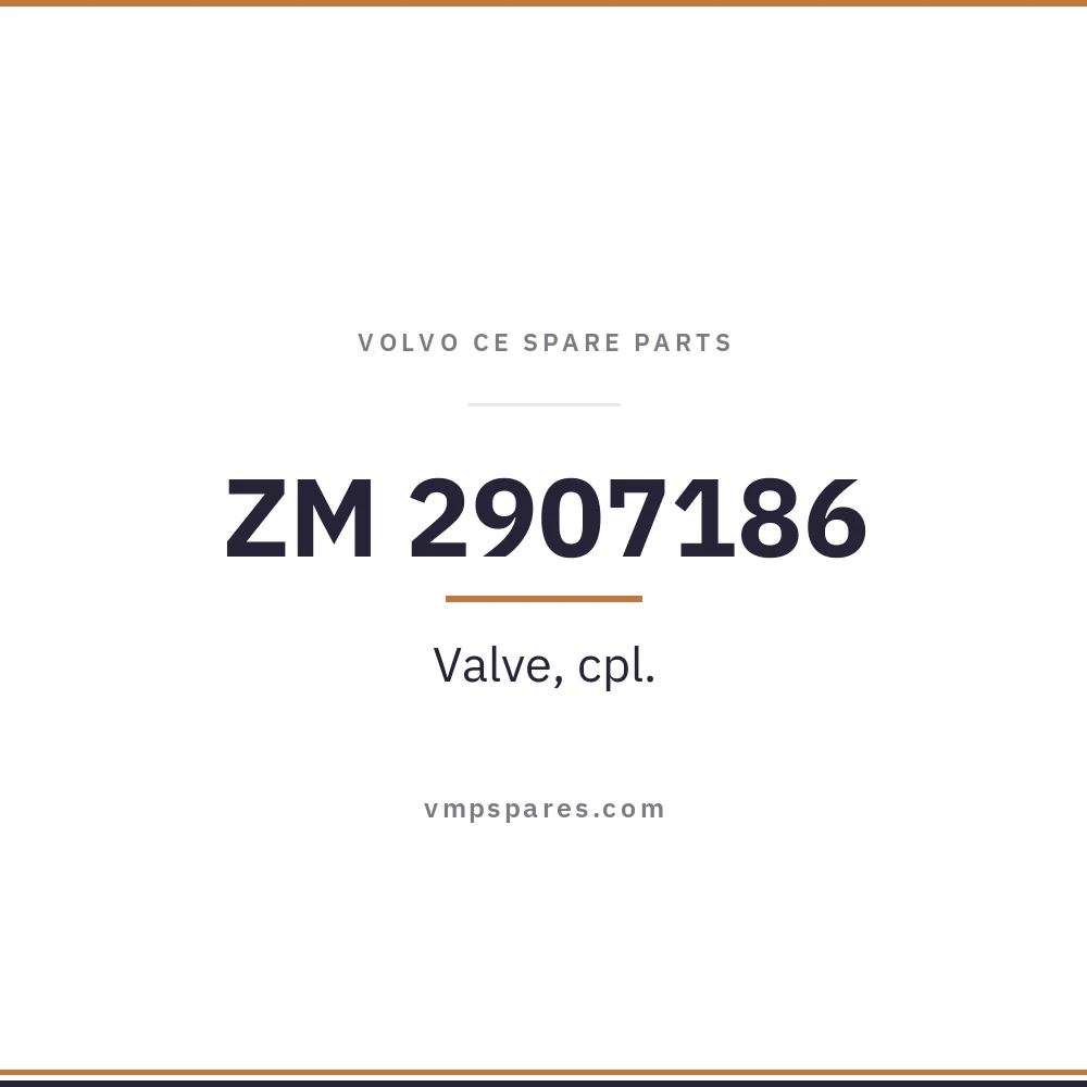 ZM 2907186 – Valve, cpl.