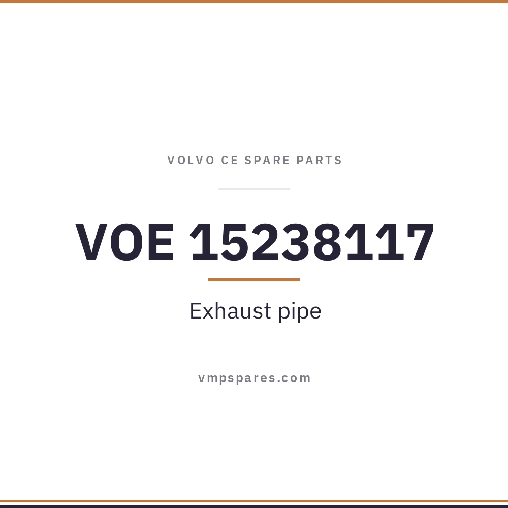 VOE 15238117 – Exhaust pipe