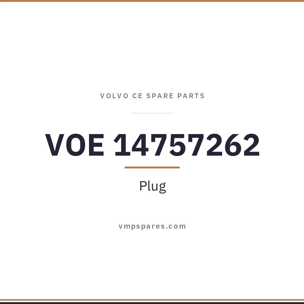 VOE 14757262 – Plug