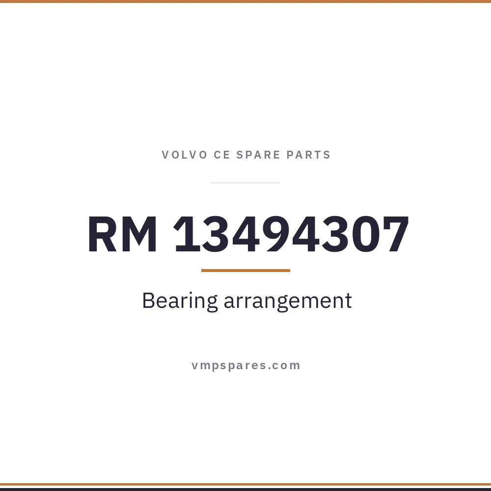 RM 13494307 – Bearing arrangement