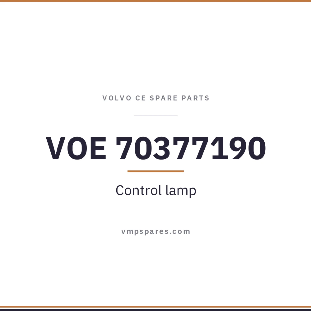 VOE 70377190 – Control lamp