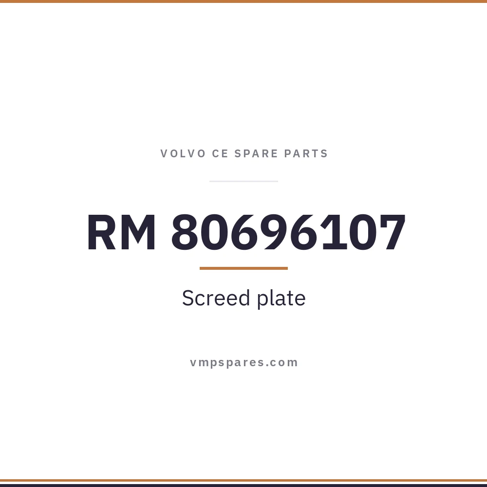 RM 80696107 – Screed plate