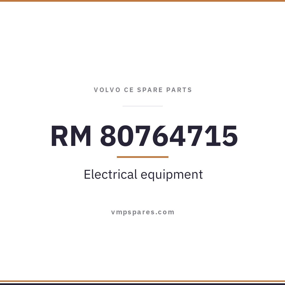RM 80764715 – Electrical equipment