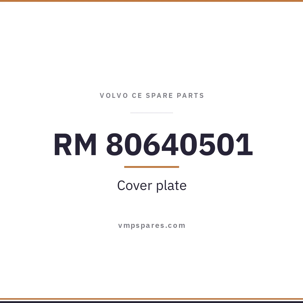 RM 80640501 – Cover plate