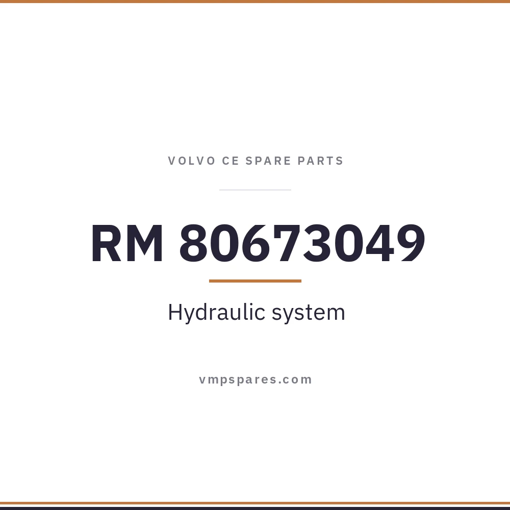 RM 80673049 – Hydraulic system