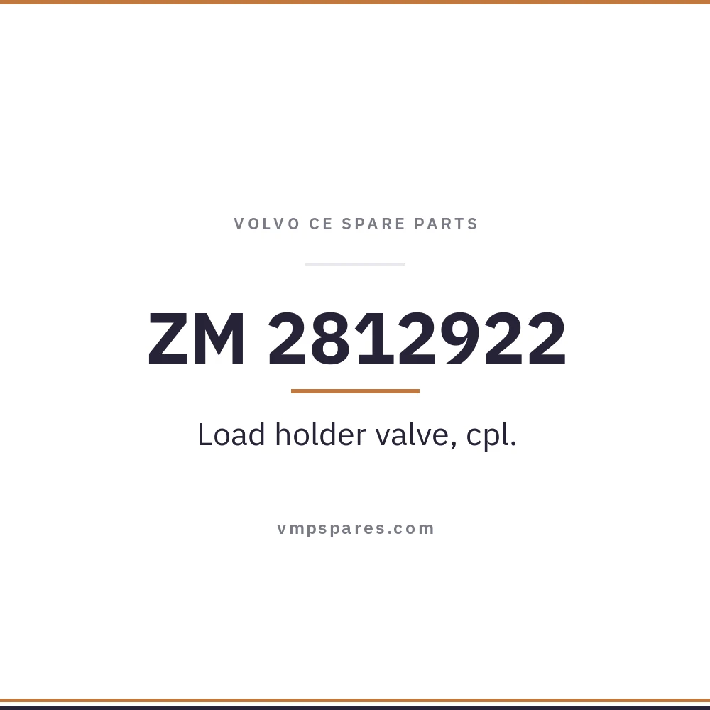 ZM 2812922 – Load holder valve, cpl.