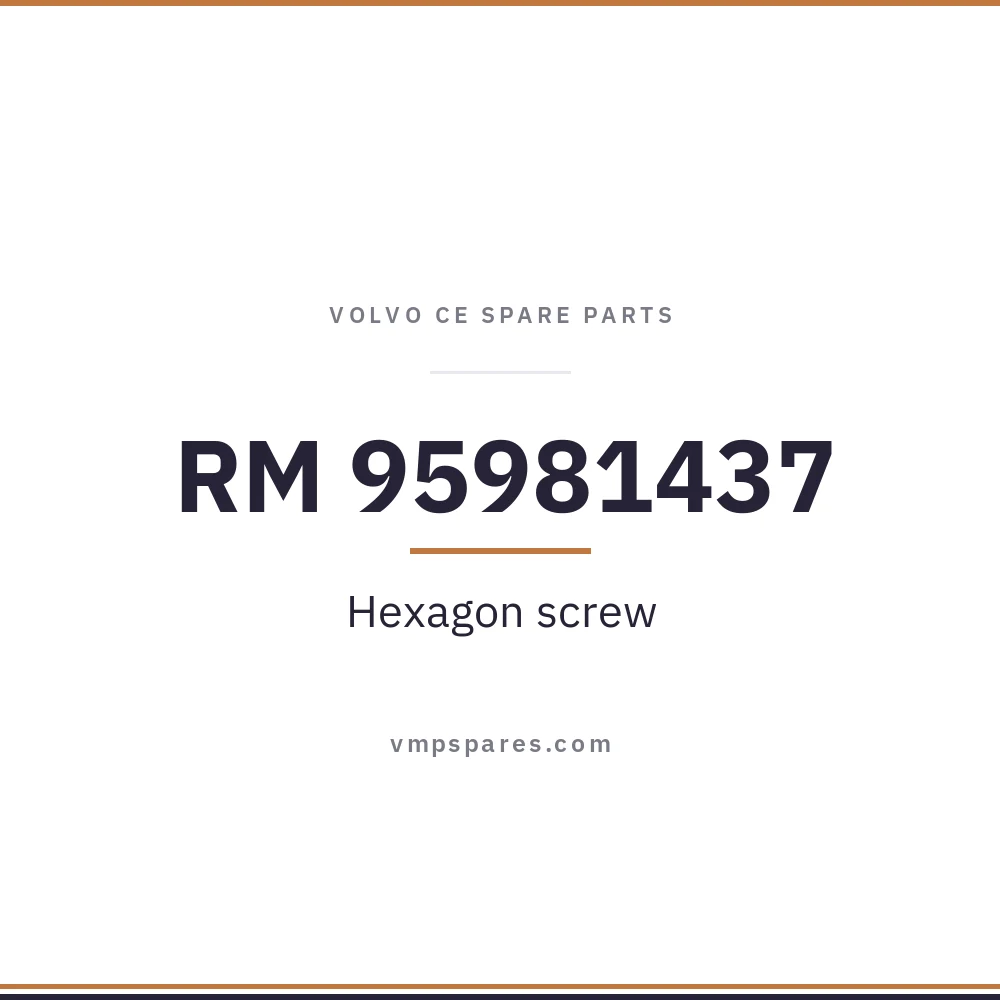 RM 95981437 – Hexagon screw