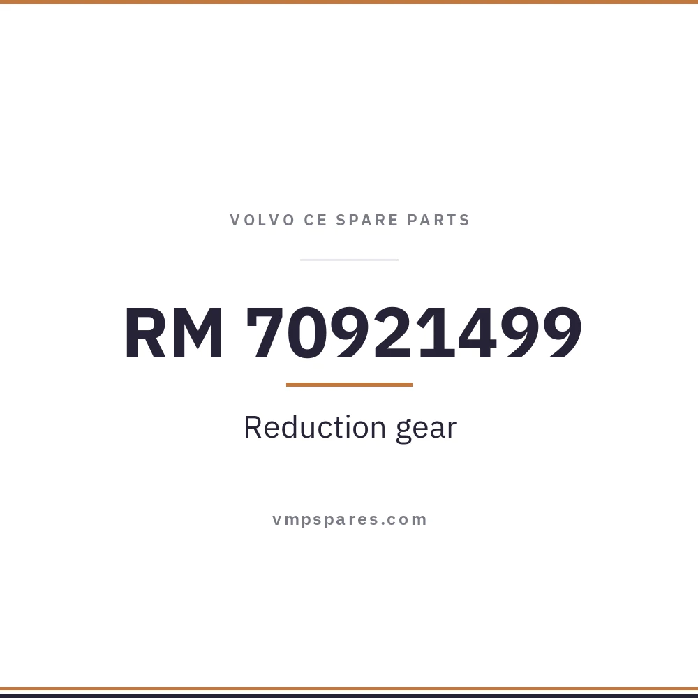 RM 70921499 – Reduction gear