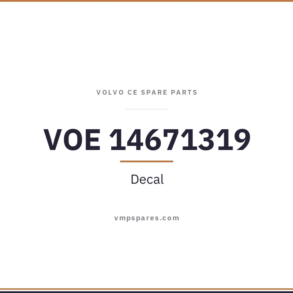 VOE 14671319 – Decal