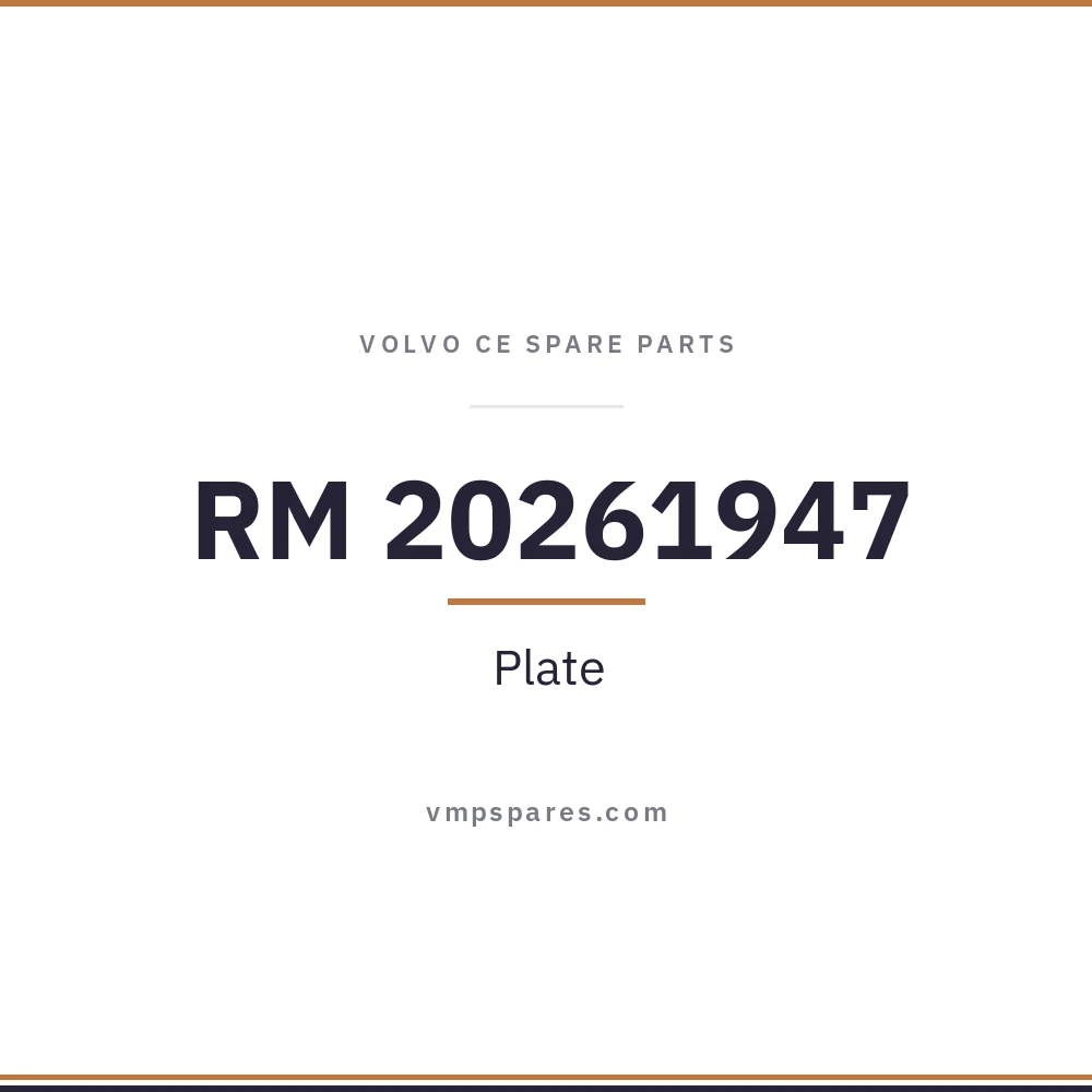 RM 20261947 – Plate