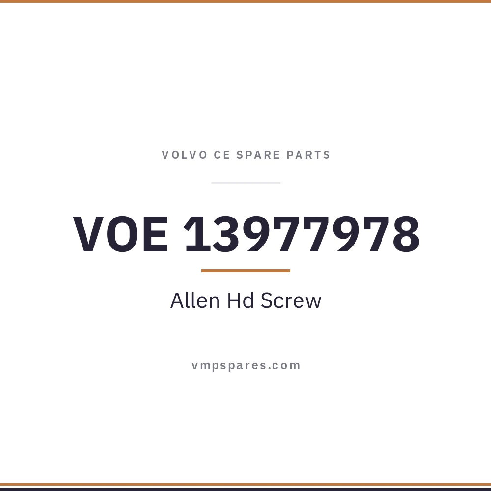 VOE 13977978 – Allen Hd Screw