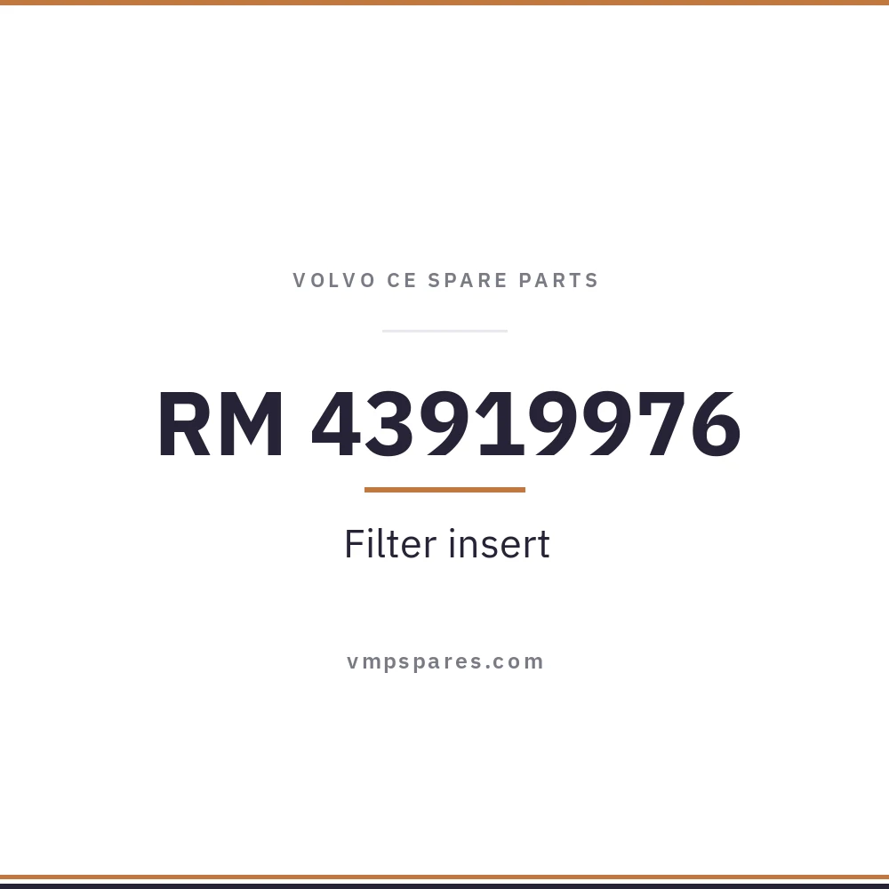 RM 43919976 – Filter insert