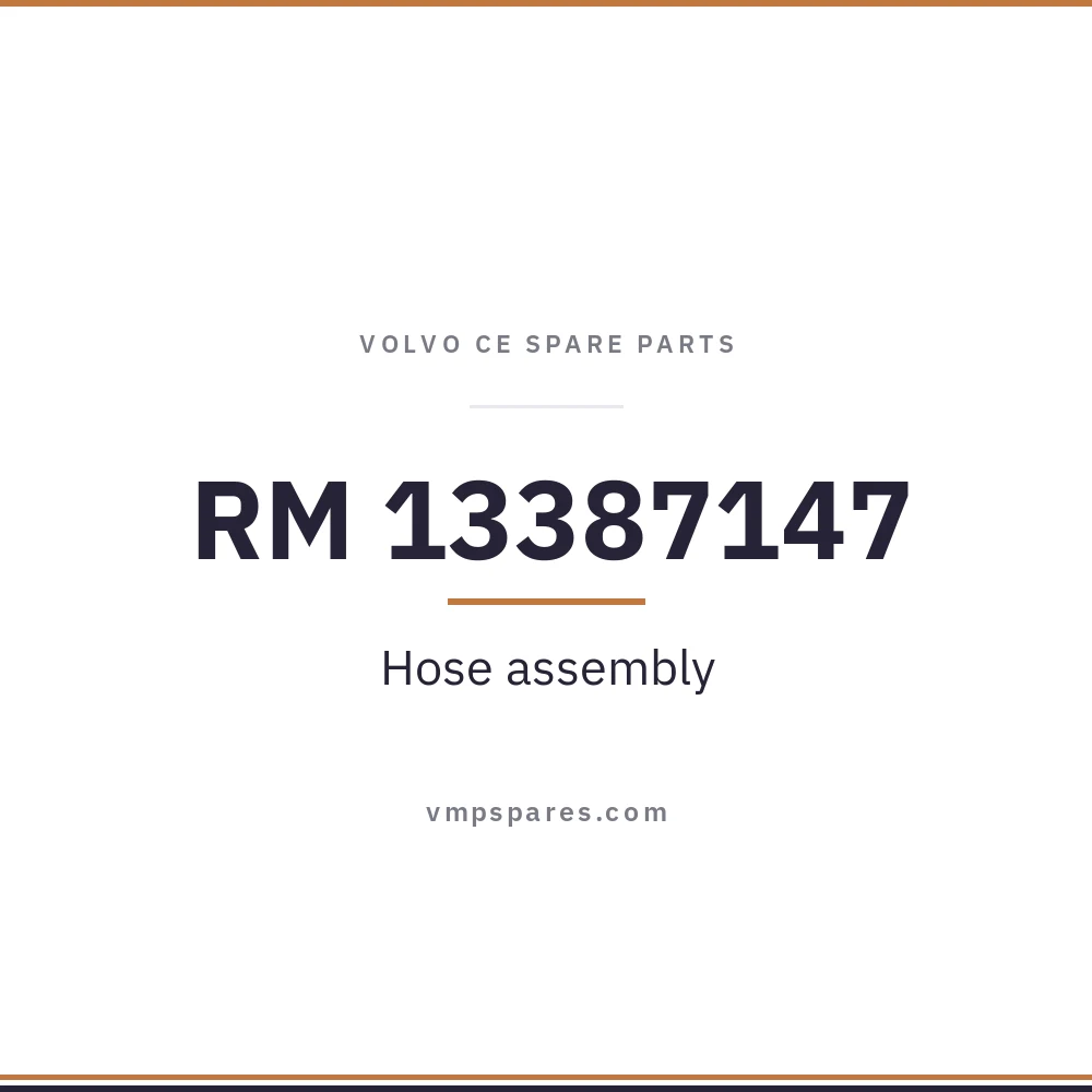 RM 13387147 – Hose assembly