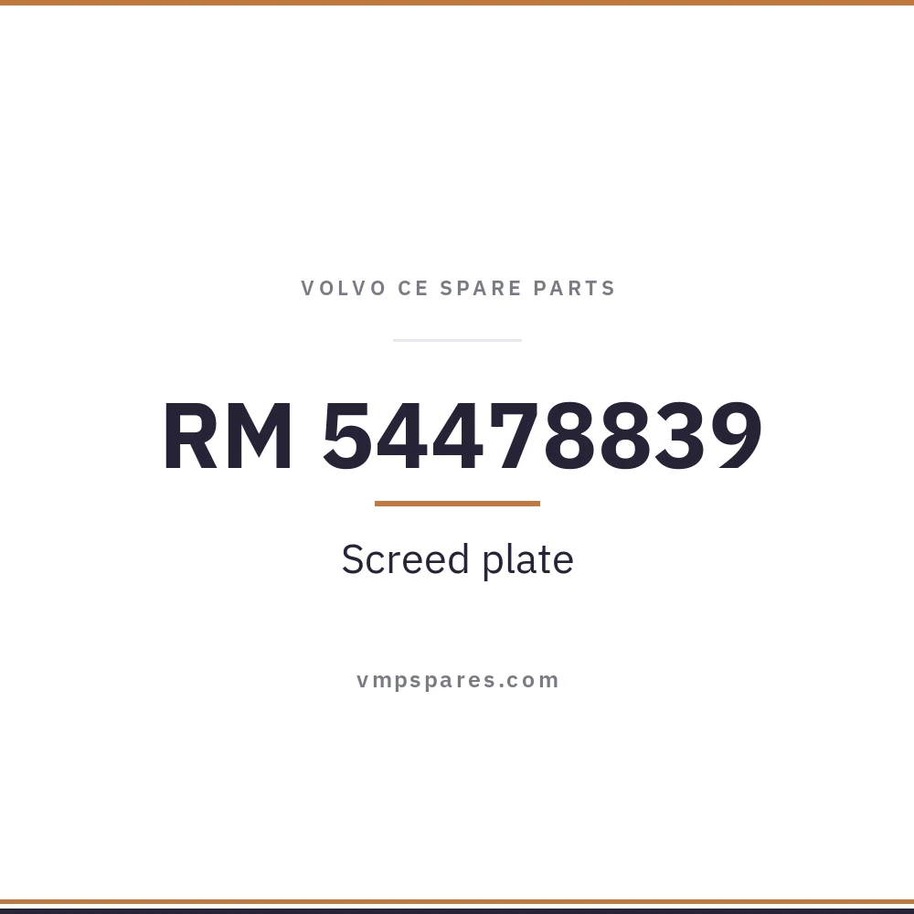 RM 54478839 – Screed plate