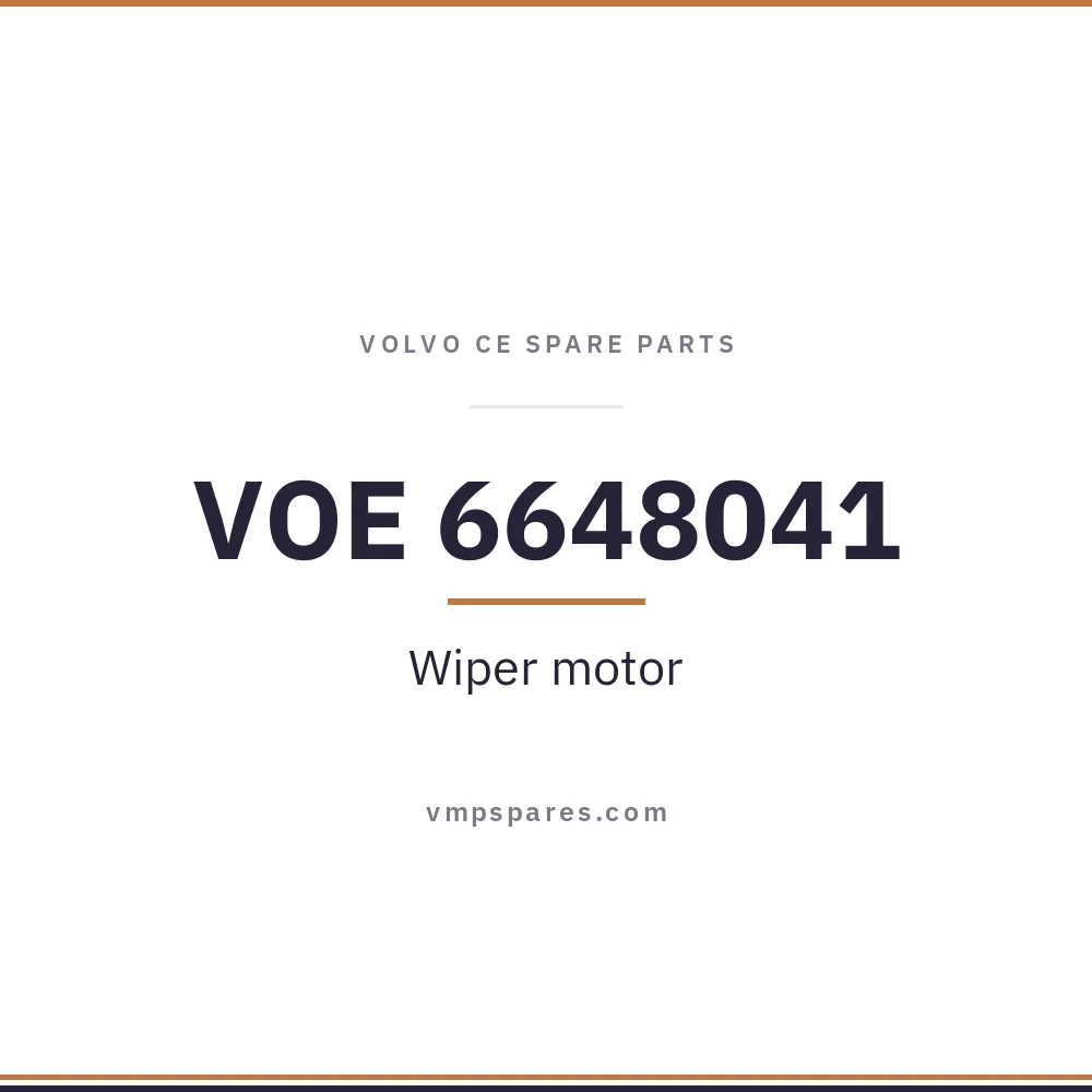 VOE 6648041 – Wiper motor