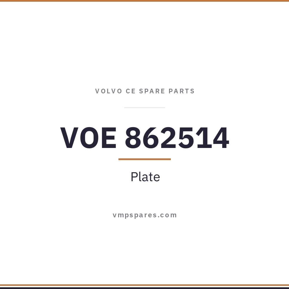 VOE 862514 – Plate