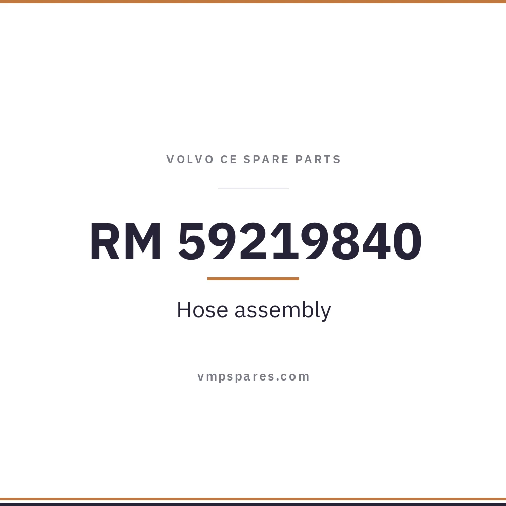 RM 59219840 – Hose assembly