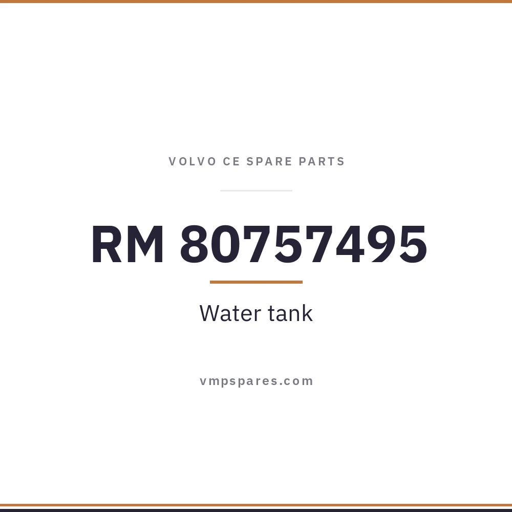 RM 80757495 – Water tank