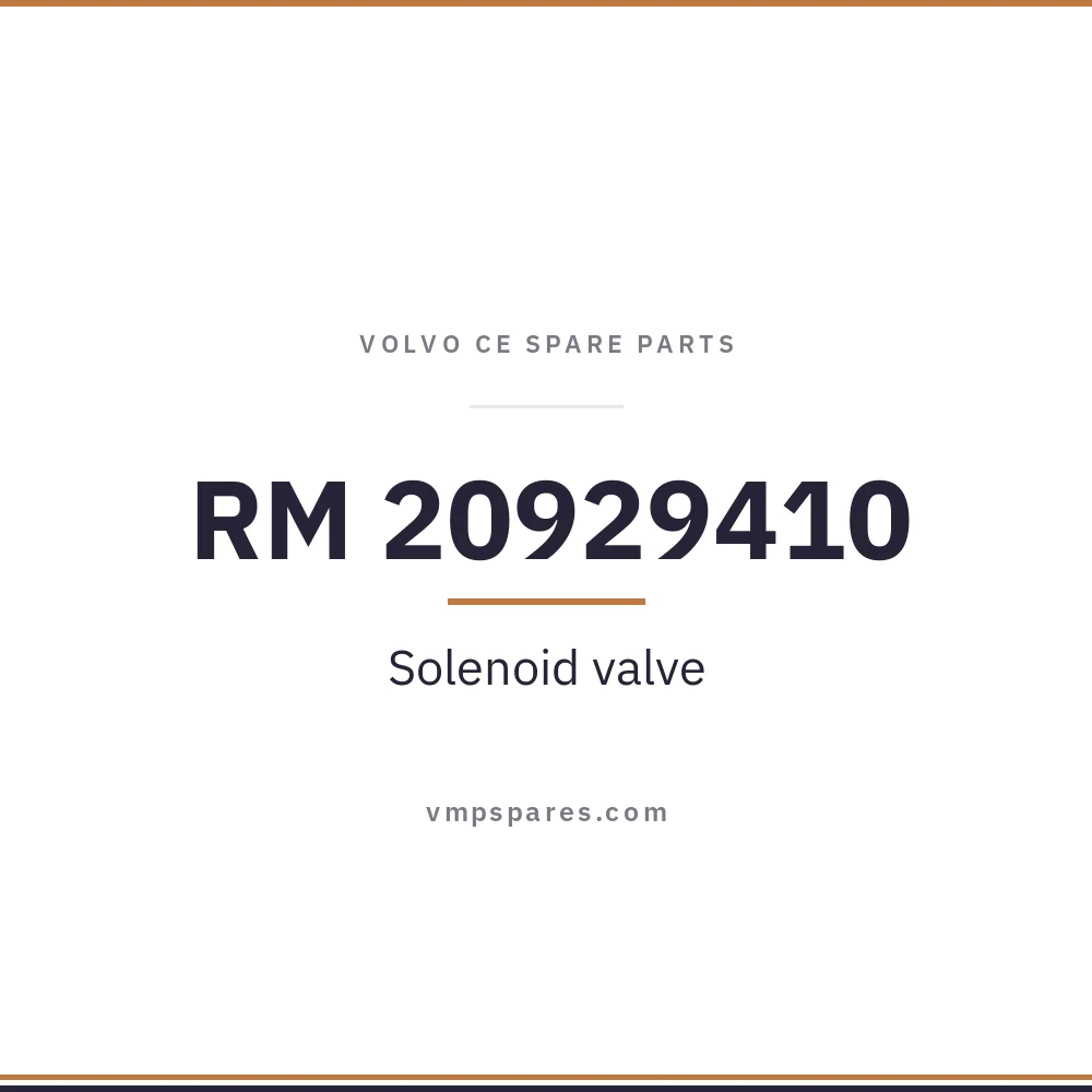 RM 20929410 – Solenoid valve