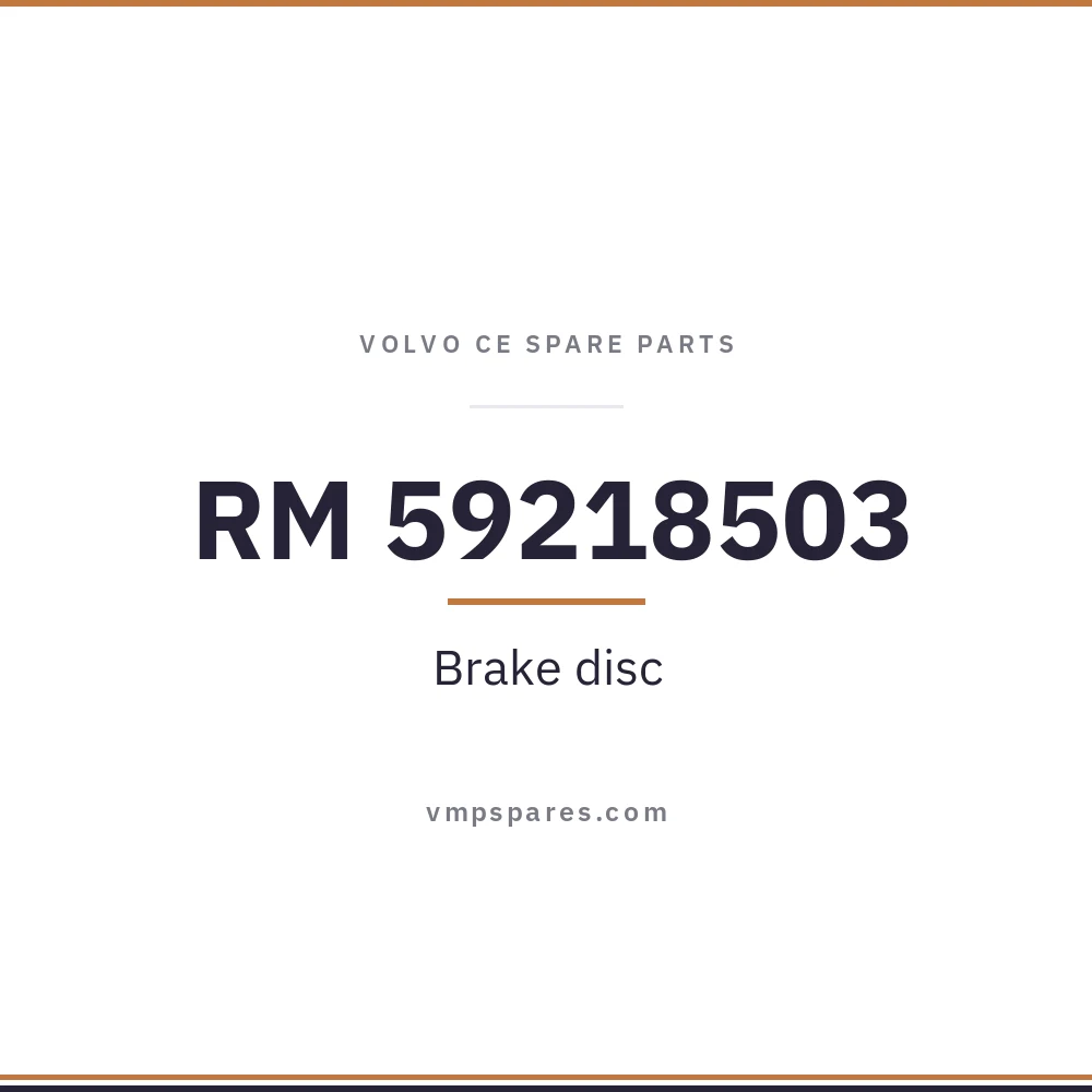 RM 59218503 – Brake disc