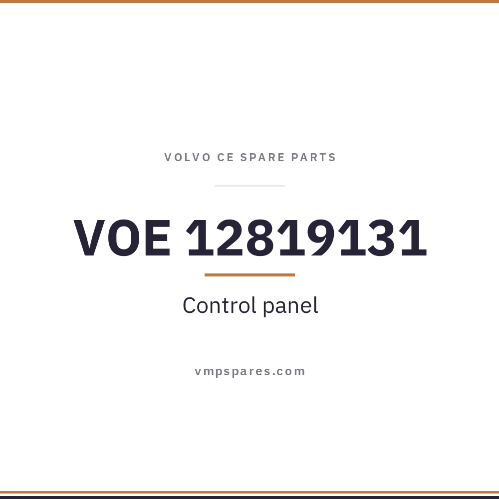 VOE 12819131 – Control panel