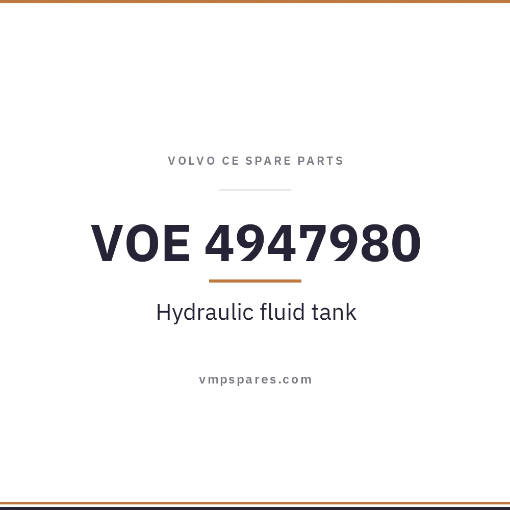 VOE 4947980 – Hydraulic fluid tank